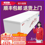 北格大冰柜商用全冷冻大型冷柜大容量单温双温双开门300升500升700升以上家用冷藏冷冻两用卧式2米冰柜 1288 单温 智能款【一级能效】