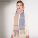 玛丽亚·古琦（MARJA KURKI）新年礼物送妈妈粗纺保暖羊毛混纺羊绒围巾女礼盒装静谧内心藕粉