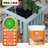 三青水性木器漆家具改色翻新漆门窗衣柜木用油漆 青灰1KG