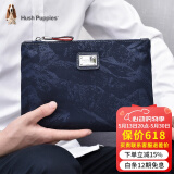暇步士（Hush Puppies）男士手拿包牛津布手包男帆布休闲百搭时尚手抓包夹包信封包薄款 蓝色大号5513