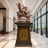 卓饰牛摆件开业乔迁礼品大型落地送公司酒店大堂饭店庆典办公室工艺品 1.7米高财运如鸿牛
