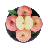 岸上人家山西红富士苹果水果脆甜冰糖心丑苹果新鲜时令水果整箱水果75mm+ 净果3斤大果单果80mm+