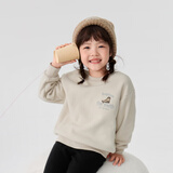 巴拉巴拉童装儿童卫衣秋冬2024男童女童圆领套头摇粒绒上衣潮208424121216