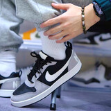 耐克（NIKE）男鞋夏秋季新款运动鞋Court低帮滑板鞋时尚百搭轻便休闲鞋子男 【爆款补货】黑帆白亚银/晒图返5 42.5