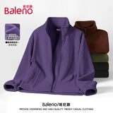 班尼路（Baleno）外套男秋冬季重磅保暖加绒夹克美式简约百搭内胆情侣摇粒绒防风衣