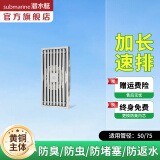 潜水艇（Submarine）黄铜长条地漏 全铜防臭防返水 淋浴大排量  长款长方形全铜主体 亮银长条地漏【15cm】