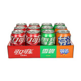 可口可乐 汽水混合装 330ml*12（可乐*6/雪碧*4/芬达*2）