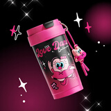 UOOHA多巴胺保温杯陶瓷覆层内胆咖啡杯便携吸管杯子送男生送女生礼物 【陶瓷涂层】黑天鹅海伦490ml