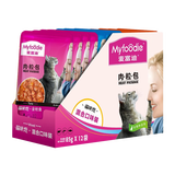 麦富迪 猫零食 猫咪湿粮肉粒包 猫咪恋混合装85g*12
