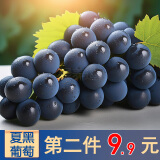 绿养道【顺丰快递】 云南无籽夏黑葡萄提子 750g 精品串装  新鲜水果
