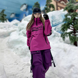 KEEP MONEY新款美式机能风滑雪服套装防水防风保暖加厚男女同款单板滑雪装备 紫罗兰滑雪服套装 S