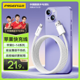 品胜苹果数据线iphone充电线快充 适用iPhone14ProMax/13/12/XR/11/8手机ipad平板USB充电器线车载编织