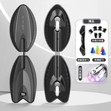 斯威（SWAY）滑板二轮游龙板初学者活力板儿童成人闪光两轮摇摆蛇形滑板车 高端灰黑 (护具+背包+大礼包)