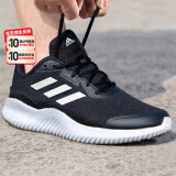 阿迪达斯（adidas）男鞋运动鞋 24夏季新款跑步鞋低帮缓震轻便休闲透气防滑耐磨跑鞋 ID0350/经典黑白/时尚小椰子 39 内长240mm