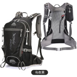 艾王品牌新款户外骑行背包25L悬浮登山包双肩包超轻旅行徒步双肩背包 黑色25L 25升（赠防雨罩+头盔网+手机包）
