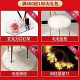 芬帝尔斯（FEDDIES）岩板梳妆台卧室奶油风网红实木化妆台桌六斗柜一体现代简约收纳柜 精品四件套  实木【六斗柜】岩板台面