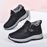 双星八特棉鞋女冬季妈妈鞋休闲鞋保暖加厚雪地靴加绒中老年棉靴面包鞋40