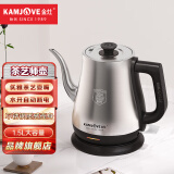 金灶（KAMJOVE）茶艺专用电热水壶长嘴烧水壶家用1.5L大容量电水壶开水壶 T-94 不锈钢色