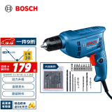 博世（BOSCH）GBM 400 KLE 手电钻400瓦电动螺丝刀手枪钻 自锁夹头15件附件套装