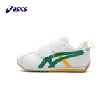 亚瑟士亚瑟士童鞋新款男女儿童皮面运动鞋经典小白鞋COTLA 105-黄绿色 10.5 33.5码