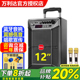 万利达（Malata）M+9087广场舞音响户外K歌拉杆音箱大音量蓝牙演出会议团建露营唱跳歌大功率无线话筒重低音炮 12寸M+9087+双话筒