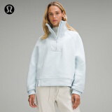 lululemon丨Plush Fleece 女士拉绒半拉链烟囱领卫衣 LW3HOJS 粉末蓝 2