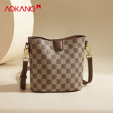 奥康（Aokang）包包女包托特单肩包经典复古斜挎包手提包生日礼物送女友送老婆 BG702519-卡其咖