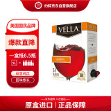 百乐莱vella桑格利亚甜型晚安每日红葡萄酒 5L盒装美国进口热红酒