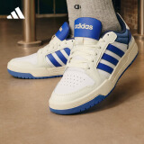 adidas ENTRAP休闲运动板鞋少年感复古篮球鞋女子阿迪达斯官方 白/蓝 35.5(215mm)
