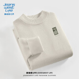 JEANSWEST LIFE真维斯新中式针织衫男秋冬季保暖半高领毛衣国潮休闲风男士毛衫帅