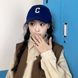 美职棒（MLB）官方男女帽子虞书欣同款软顶棒球帽春夏运动遮阳鸭舌帽生日礼物 克利夫兰印第安人/宝蓝色/66 均码 F