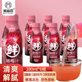 美宜园杨梅汁280ml*6瓶整箱 浓缩果汁饮料整箱vc原浆仙居杨梅汁果蔬汁