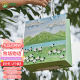 吕姆克礼品袋中号手提袋儿童生日礼物袋创意包装袋 咩咩物语2个装8365