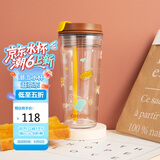 contigo康迪克塑料杯双饮口随行杯500ml悠闲下午茶HBC-DUA006