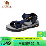 骆驼（CAMEL）  户外沙滩潮流平底休闲男士凉鞋子 A822162412 深蓝 42