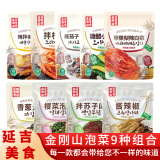 金刚山辣白菜 韩国泡菜组合实惠装 韩式泡菜腌制蔬菜下饭菜500g*3袋 金刚山泡菜9种组合共2630g