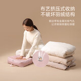邦尼美家衣物收纳袋家用羽绒服压缩袋旅行分类打包袋行李箱可水洗整理袋子 淡粉色大号1个装(40*30*18cm)