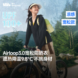 蕉下（beneunder）防晒衣女宽松百搭防紫外线出行AL417漫暮黑均码