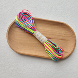 靓做中国结绳5号7号线红绳子手链编织绳手工diy手绳吊坠绳玉线编制 七彩 7号线约20米(1扎)