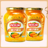 欢乐家 黄桃橘子罐头900gX2瓶 新鲜水果肉糖水雪梨椰果罐头大瓶装 橘子罐头900gX2瓶