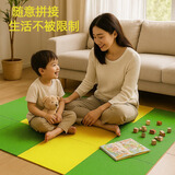 日毯进口地毯免胶防滑方块拼接环保卧室客厅大面积全铺茶几毯床边简约 HT108绿色(50*50cm)一片