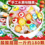 CandyRod年货节儿童糖果奖励学生小零食散装手工切片糖混合水果味礼物硬 水果味切片糖500g