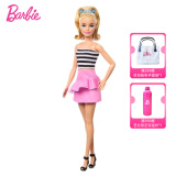 芭比娃娃时尚达人礼盒套装服饰搭配设计玩具儿童女孩公主礼物 时尚达人之复古黑白永恒