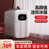 凯吉熊小冰箱租房用小型家用迷你冰箱车载电冰箱车家两用冷藏宿舍车载小冰箱微型单门储奶美妆化妆品 【10升单核】 【车家两用】【宿舍可用】