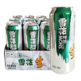 雪花原生态啤酒500ml易拉罐装8度黄啤正品夜宵饭店聚餐自饮整箱特价批 雪花原生态 500mL 9罐