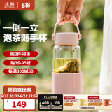 北鼎（Buydeem） 玻璃杯家用茶水分离杯泡茶杯男女便携水杯办公室茶水杯泡茶杯 【猪猪粉】畅快饮|茶水分离 630ml