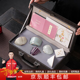 江南秋影文创礼物宋代五大名窑功夫茶杯主人杯单杯茶具高档套装茶盏礼物 【5个】五大名窑茶杯-升级版