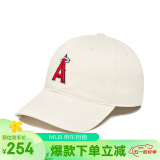 MLB帽子男女棒球帽四季大标软顶鸭舌帽运动3ACP6601N-41IVS-F/象牙色