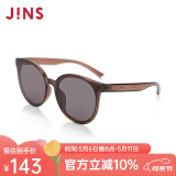 睛姿（JINS）太阳镜女平面镜轻量镜框TR90时尚防晒墨镜眼镜LRF20S215 02棕色