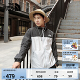 北面（The North Face）防风夹克防晒服男薄风衣舒适耐穿防泼溅24春季上新|8AUS AZ5/灰黑色 3XL /190